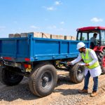 AIS-112 certified agricultural trailer undergoing inspection and testing